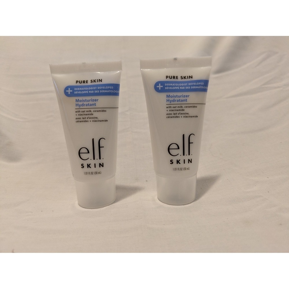 e.l.f. Pure Skin Moisturizer With Oat Milk 1.01 oz-2 Pack (2.02 oz total)